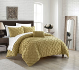 Bradley Mustard King 4pc Comforter Set
