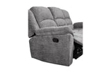 Porter Designs Ronan Soft Gray Chenille Transitional Reclining Sofa Gray 03-201C-01-8078