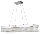 Bethel Chrome LED Chandelier in Stainless Steel & Crystal