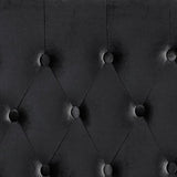 Chava Black King Velvet Headboard