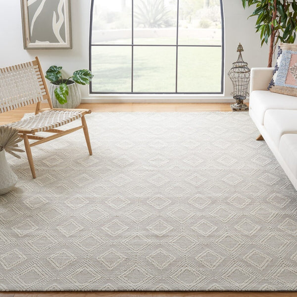 Safavieh Marbella 306 Hand Woven 100% Wool Pile Rug Ivory MRB306A-4