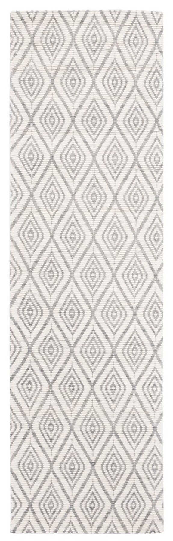 Safavieh Marbella 308 Hand Woven 100% Wool Pile Rug Grey / Ivory MRB308F-4