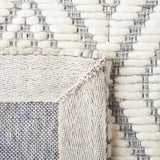 Safavieh Marbella 308 Hand Woven 100% Wool Pile Rug Grey / Ivory MRB308F-4