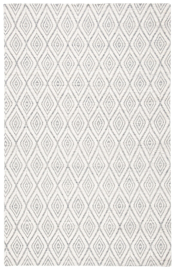 Safavieh Marbella 308 Hand Woven 100% Wool Pile Rug Grey / Ivory MRB308F-4