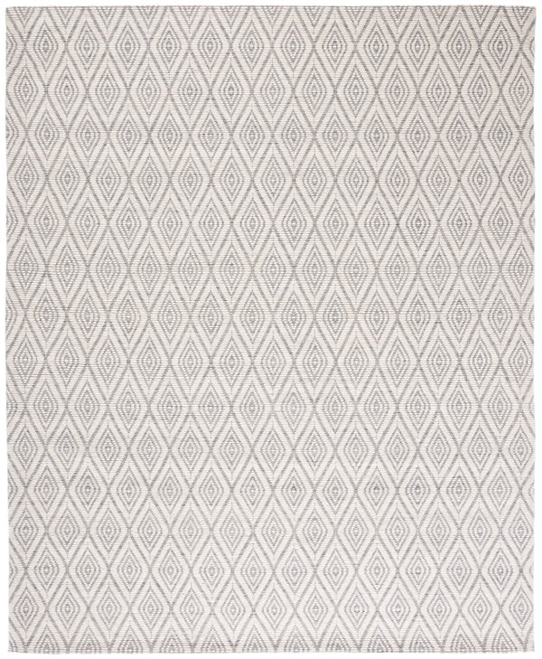 Safavieh Marbella 308 Hand Woven 100% Wool Pile Rug Grey / Ivory MRB308F-4