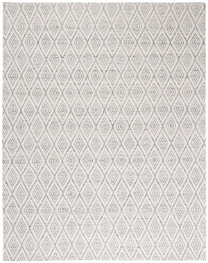 Safavieh Marbella 308 Hand Woven 100% Wool Pile Rug Dark Grey / Ivory MRB308G-4