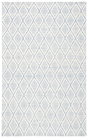 Safavieh Marbella 308 Hand Woven 100% Wool Pile Rug Blue / Ivory MRB308M-4