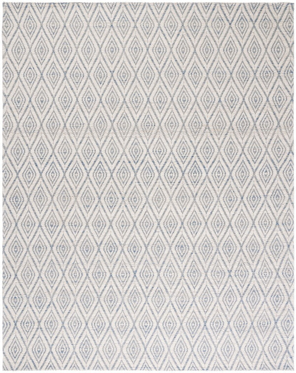 Safavieh Marbella 308 Hand Woven 100% Wool Pile Rug Blue / Ivory MRB308M-4