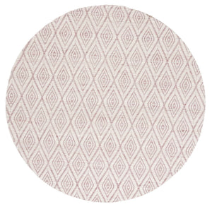 Safavieh Marbella 308 Hand Woven 100% Wool Pile Rug Dark Pink / Ivory MRB308U-4