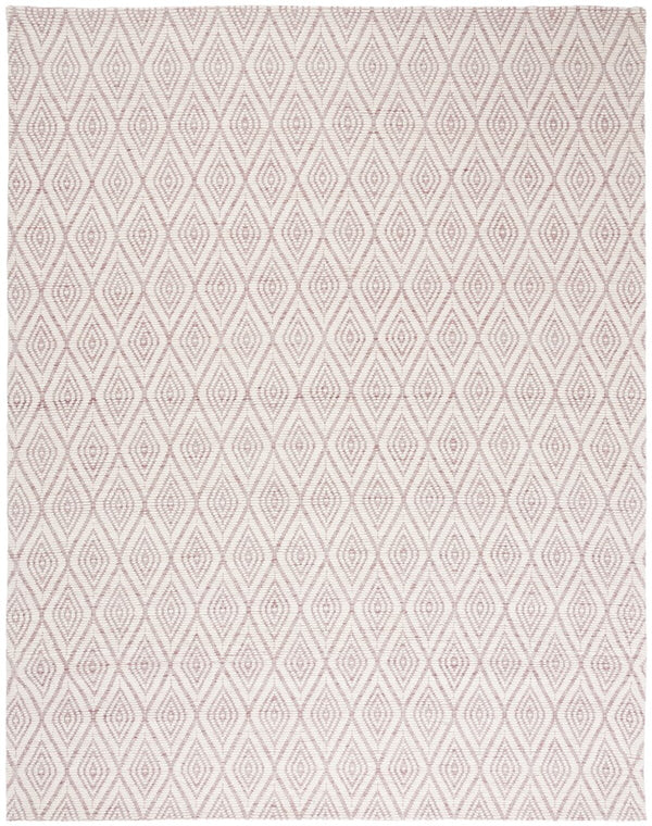 Safavieh Marbella 308 Hand Woven 100% Wool Pile Rug Dark Pink / Ivory MRB308U-4