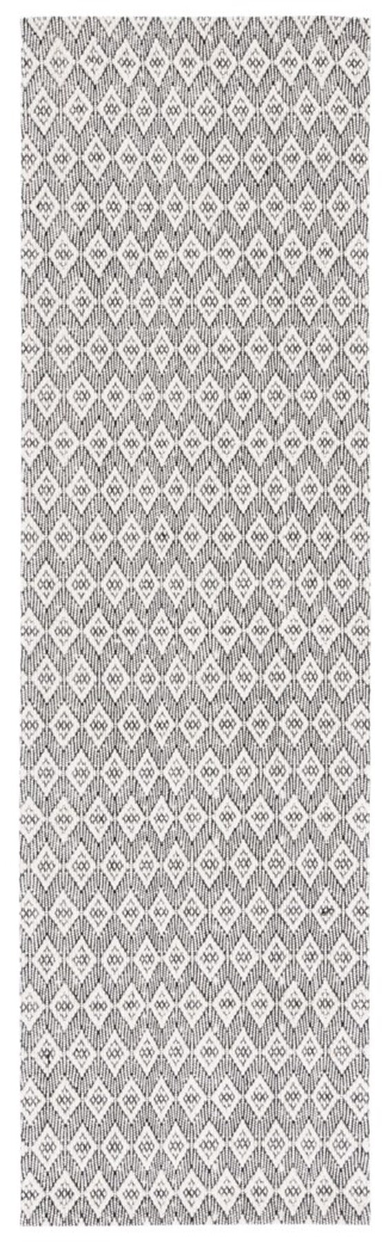Safavieh Marbella 310 Hand Woven 100% Wool Pile Rug Ivory / Black MRB310A-4