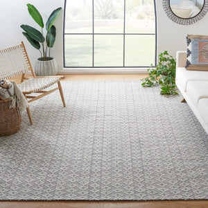 Safavieh Marbella 310 Hand Woven 100% Wool Pile Rug Ivory / Black MRB310A-4