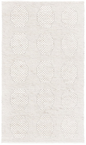 Marbella 523 Contemporary Hand Loomed 80 % Wool 20 % Cotton Rug Beige