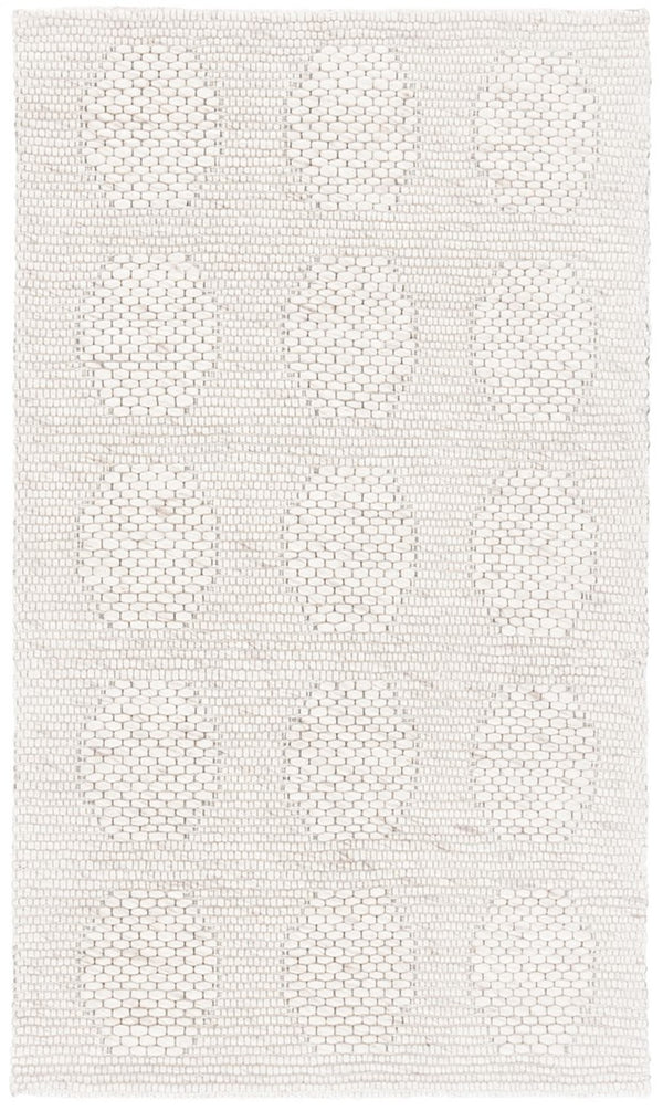 Marbella 523 Contemporary Hand Loomed 80 % Wool 20 % Cotton Rug Beige