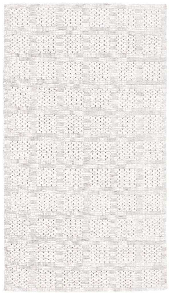 Marbella 525 Contemporary Hand Loomed 80 % Wool 20 % Cotton Rug Beige