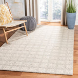 Marbella 525 Contemporary Hand Loomed 80 % Wool 20 % Cotton Rug Beige