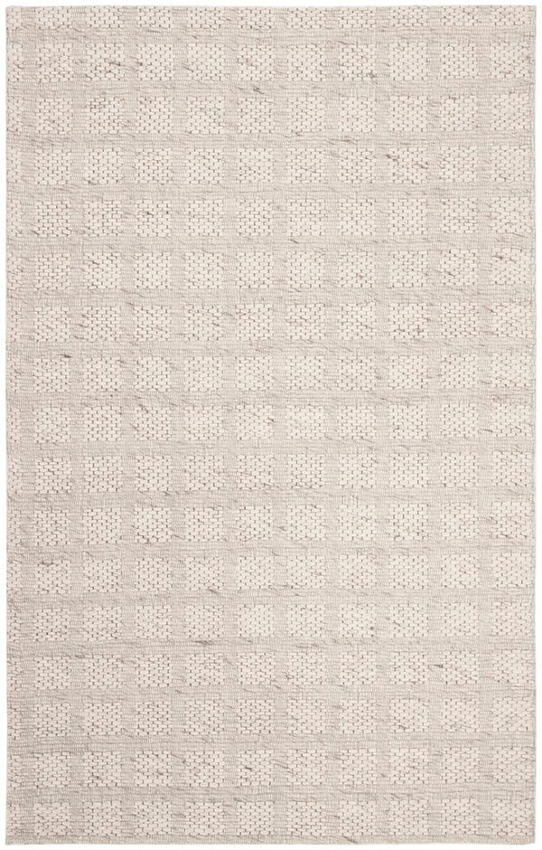 Marbella 525 Contemporary Hand Loomed 80 % Wool 20 % Cotton Rug Beige