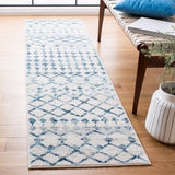 Mercer 400 Mercer 449 Bohemian Power Loomed Polypropylene Pile Rug Ivory / Turquoise