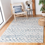 Mercer 400 Mercer 449 Bohemian Power Loomed Polypropylene Pile Rug Ivory / Turquoise