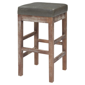 Valencia Backless Bonded Leather Counter Stool with Solid Birch Frame – Perfect for Any Decor Style!