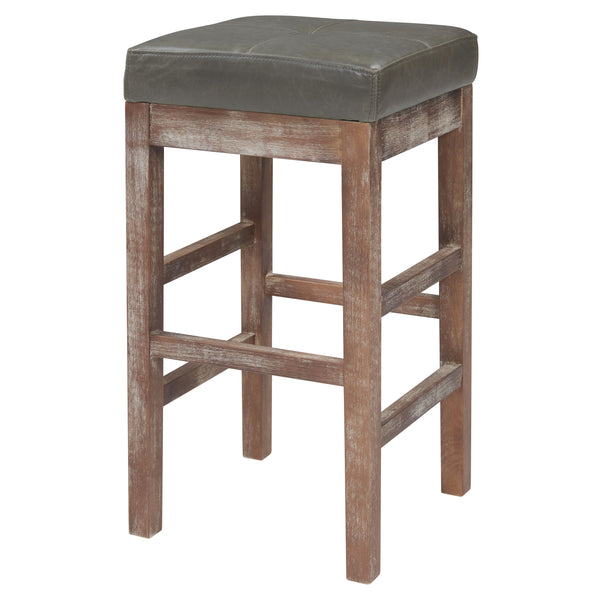 Valencia Backless Bonded Leather Counter Stool with Solid Birch Frame – Perfect for Any Decor Style!