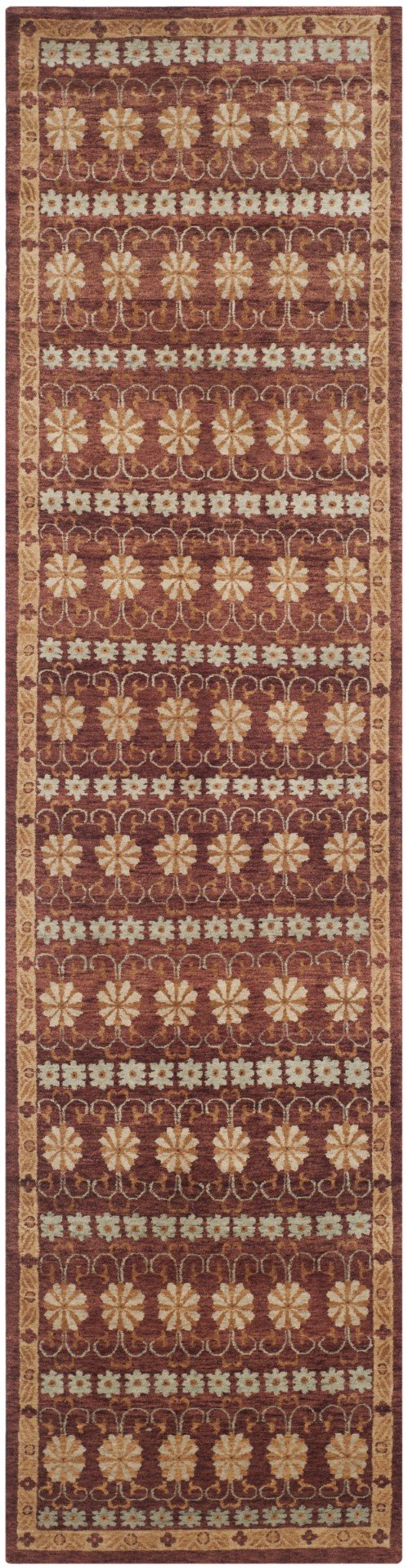 MRK141 Luxurious 100% Wool Pile Rug from Tibet - Elegant Rectangle Design for Stylish Interiors