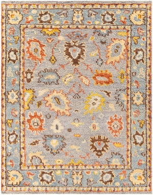 Marrakech MRK-2301 Traditional Wool Rug MRK2301-912 Dark Brown, Burnt Orange, Saffron, Medium Gray, Cream 100% Wool 9' x 12'