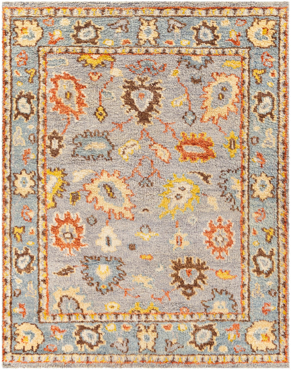Marrakech MRK-2301 Traditional Wool Rug MRK2301-912 Dark Brown, Burnt Orange, Saffron, Medium Gray, Cream 100% Wool 9' x 12'