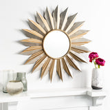 Safavieh Bianca Sunburst Mirror in Gold