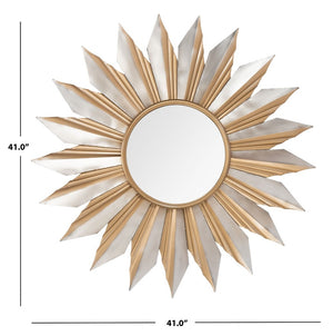 Safavieh Bianca Sunburst Mirror in Gold