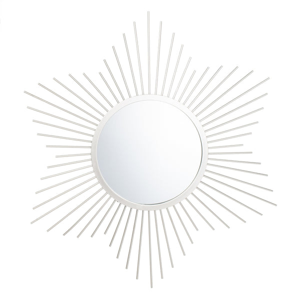 Safavieh River Sunburst Mirror in Silver