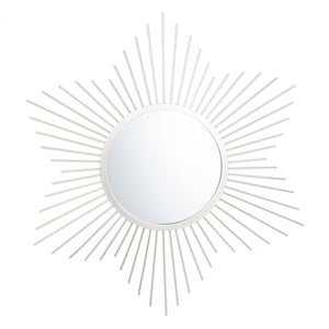 Safavieh River Sunburst Mirror in Silver