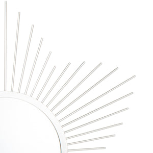Safavieh River Sunburst Mirror in Silver