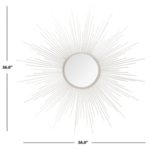 Safavieh Madilyn Sunburst Mirror in Champagne