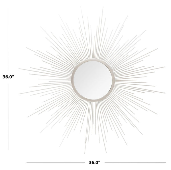 Safavieh Madilyn Sunburst Mirror in Champagne