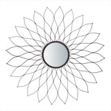 Ravin Sunburst Mirror in Champagne