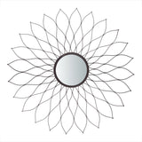 Safavieh Ravin Sunburst Mirror in Champagne