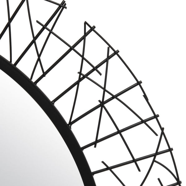 Elsie Contemporary Decorative Mirror with Intricate Geometric Design - Perfect Focal Point for Home