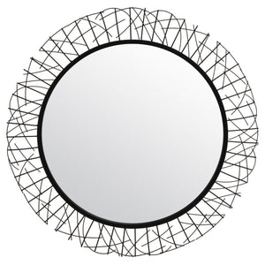 Elsie Contemporary Decorative Mirror with Intricate Geometric Design - Perfect Focal Point for Home
