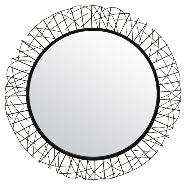 Elsie Contemporary Decorative Mirror with Intricate Geometric Design - Perfect Focal Point for Home
