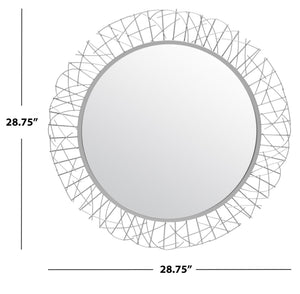 Elsie Contemporary Decorative Mirror with Intricate Geometric Design - Perfect Focal Point for Home