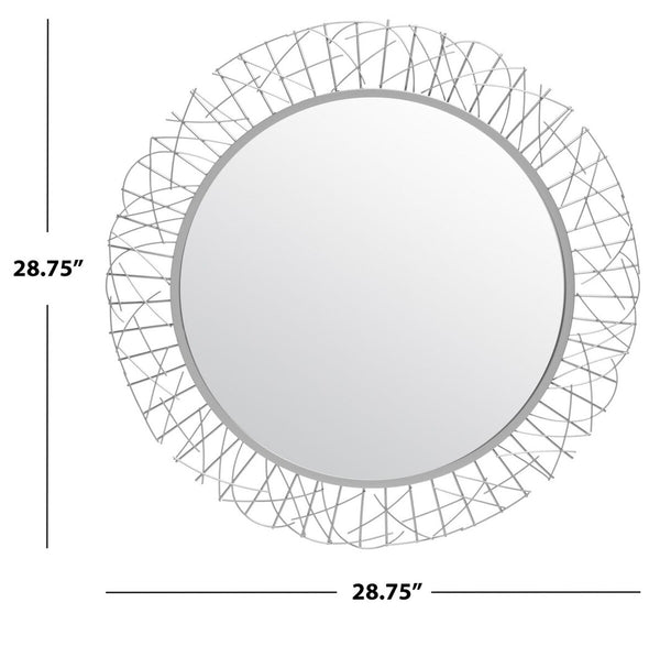 Elsie Contemporary Decorative Mirror with Intricate Geometric Design - Perfect Focal Point for Home