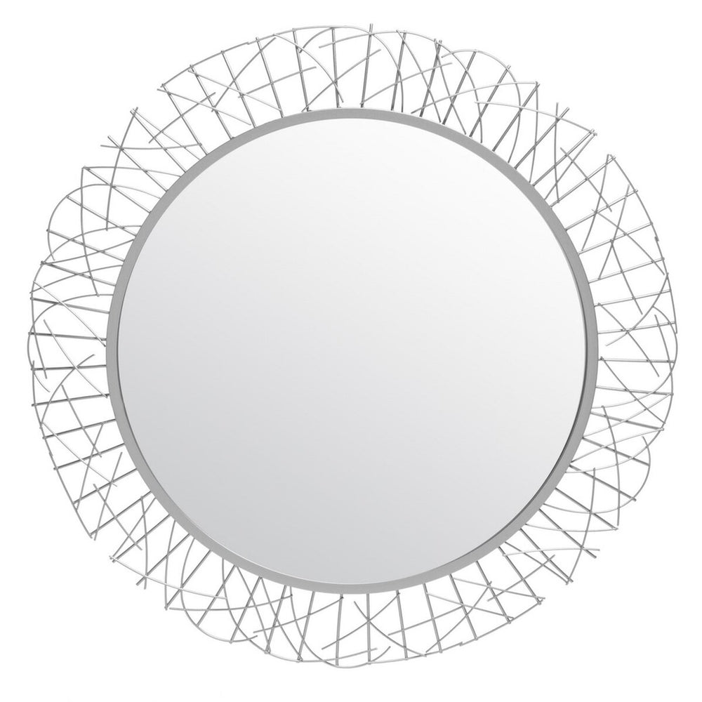 Elsie Contemporary Decorative Mirror with Intricate Geometric Design - Perfect Focal Point for Home
