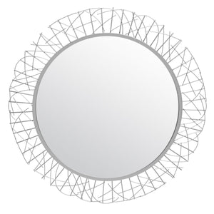 Elsie Contemporary Decorative Mirror with Intricate Geometric Design - Perfect Focal Point for Home