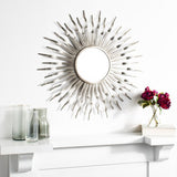 Safavieh Naya Sunburst Mirror in Gunmetal