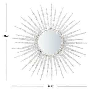 Safavieh Naya Sunburst Mirror in Silver