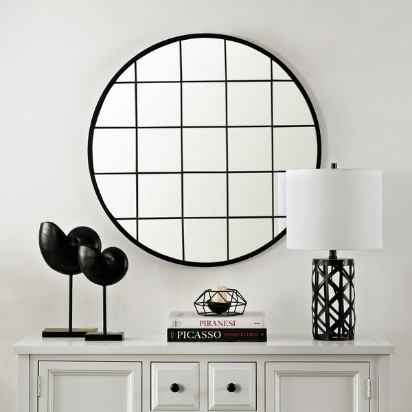 Safavieh Simmie Mirror in Black MRR1038A