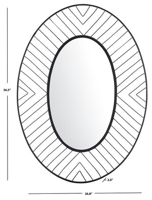 Tanra Mirror - Stunning Black Decorative Wall Mirror with Artistic Open Frame for Modern Interiors