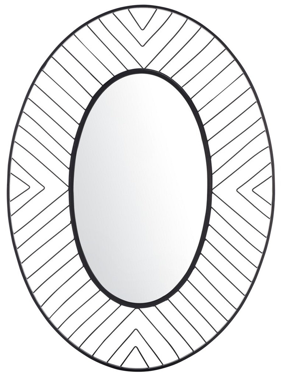 Tanra Mirror - Stunning Black Decorative Wall Mirror with Artistic Open Frame for Modern Interiors