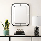 Safavieh Silter Mirror in Black MRR1049A